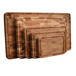 Ensemble de planches à découper rectangulaires en bois d'acacia, double face, non toxiques, durables, anti-corrosion, 2 cm, compatibles lave-vaisselle - Product Image 5