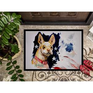 Nuevo felpudo Chevy Boston Terrier antideslizante lavable de pila baja 18H X 27W alfombra de entrada interior y exterior para puerta delantera - Product Image 3