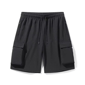 Pantalones Cortos Cargo Utilitarios para Hombre, Diseño Multibolsillos, Cintura Elástica con Cordón, Pantalones Cortos Casuales para Exteriores, Duraderos y Ligeros - Product Image 5