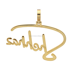 <b>Rapper</b> Iced Fine Luxury Pendants Charms Hip Hop Gold Plated Custom Name High Quality IGI Certified Unisex VVS Moissanite Pendant - Product Image 4