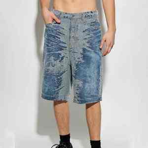 Shorts en jean slim déchirés pour homme, style cool et élégant, haute qualité, résistants aux plis, légers pour l'été, streetwear, fabriqués au Pakistan - Product Image 3