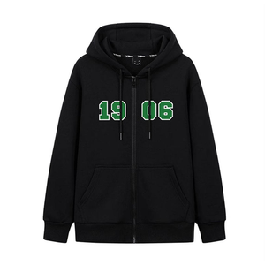 เสื้อฮู้ดดี้ซิปขนาดใหญ่พิเศษ พิมพ์ลายสกรีนตามสั่ง สำหรับผู้ชาย สีขาว แบบยูนิเซ็กส์ - Product Image 4