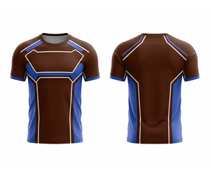 ผู้ผลิตเสื้อยืดแบบซับลิเมชั่นตามสั่ง |   ผู้จัดจำหน่ายชุดกีฬาคุณภาพสูง ชุดออกกำลังกายและชุดยิมแบบแห้งเร็ว |   ไซส์ผู้ชาย ผู้หญิง และเยาวชน - Product Image 4