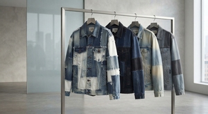 Veste en denim bleu vintage pour femmes, en coton uni, surdimensionnée, respirante - Product Image 3