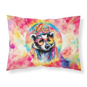 Nouveau léger Super doux facile d'entretien décoratif illustration taie d'oreiller Hippie Animal blaireau taille Standard housses de coussin - Product Image 1