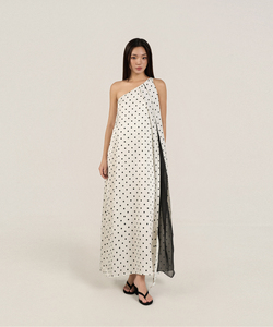 Vestidos de Verano Casuales Transpirables con Rayas Rectas, Asimétricos, de Poliéster, Tejido Sencillo, con Hombros Descubiertos, Holgados, Nuevos, OEM ODM - Product Image 4