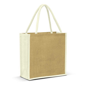 Sac messager pour femme en lin recyclé et jute, sac à main avec poignées, sac fourre-tout écologique pour usage quotidien, shopping, voyage, cadeau - Product Image 4