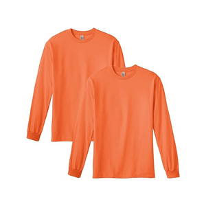 Camiseta de Manga Larga 100% Algodón Jersey Cuello Redondo Color Sólido Camisetas de Hombre de Alta Calidad con Logotipo Personalizado - Product Image 2