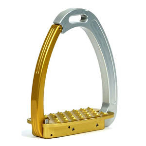 Accessoires d'équitation vétérinaires : Étriers de cheval en acier inoxydable, modèle Venise, inclinés, antidérapants, avec protection de la cheville, pour l'équitation - Product Image 6