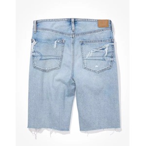 Atractivos Shorts de Mezclilla Holgados y Transpirables Estilo Bermuda de Cintura Alta para Mujer, 100% Algodón de Alta Calidad - Product Image 6