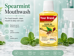 Fabricant de bain de bouche à l'huile de clou de girofle et à la menthe verte en marque privée - Product Image 2