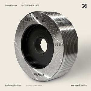 Calibrador de Roscas NPT, NPT 1/16" X 27TPI, NPT 1/8" X 27TPI, Calibrador Básico y de Extremos Mínimos/Máximos L1 L3 ANSI ASME ISO, Calibrado para Tuberías Cónicas - Product Image 4