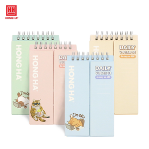 Cuaderno Espiral Premium Hong Ha Daily Vocab 01, Tapa Dura, Papel Suave, Diseño Brillante, Encuadernación Duradera, 200 Páginas, Impresión Digital - Product Image 1