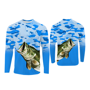 Chemise de pêche à manches longues personnalisée de haute qualité UPF50+, respirante, à séchage rapide, anti-UV et anti-humidité - Product Image 5