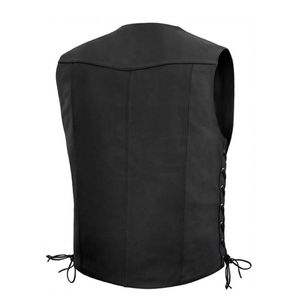Gilet en cuir de la meilleure qualité, respirant, sans manches, multi-poches, pour homme, vente en gros - Product Image 6