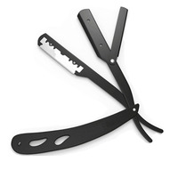 Rasoir droit pliant professionnel pour barbier, sécurité 100% acier inoxydable, rasage classique précis, WARSAW MEDICAL, garantie 1 an