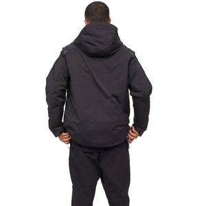 Nouvelles vestes coupe-vent imperméables tendance pour hommes, en toile, col montant, logo frontal, à capuche, pour adultes - Product Image 3