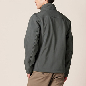 Custom Logo Design Winter Wear Softshell <b>Jacket</b> Men's Clothing Windproof <b>Fleece</b> <b>Lined</b> Zip Up Softshell <b>Jacket</b> - Product Image 2