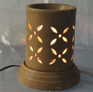 Diffuseur d'arômes en pierre électrique, brûleur d'encens, huiles essentielles, décoration d'intérieur, hôtel, bureau, modèle AUORA, écologique, durable, bois de santal - Product Image 3