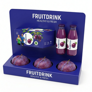 Support de promotion de boissons en PVC pour la vente au détail, présentoir publicitaire personnalisé imprimé pour la publicité au sol en supermarché - Product Image 2