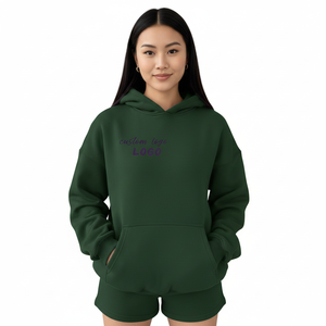 Sweat à capuche décontracté pour femme, personnalisé, 100% coton doublé, style urbain, respirant, séchage rapide, en molleton tricoté imprimé - Product Image 3