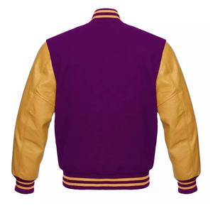 Chaqueta Varsity de Invierno para Hombre, Nueva Colección de Moda, Decoración de Lana y Cuero Bordado, Tela de Lona, Resistente al Viento, Secado Rápido - Product Image 3