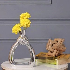 Layered Metal Flower <b>Vase</b> Tiered Structure <b>Decorative</b> <b>Vase</b> for Living Room Table Centerpiece Home Decor and Gifting Use - Product Image 5
