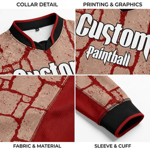 Camiseta de Paintball Sublimada Personalizada de Manga Larga, Transpirable, de Secado Rápido, con Elasticidad en Cuatro Direcciones, Cuello en V, de Poliéster - Product Image 6
