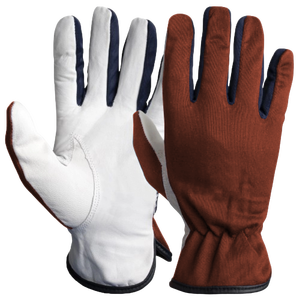 Gants de travail industriels robustes et durables, antidérapants, de protection individuelle, doux, confortables, respirants, en cuir - Product Image 3