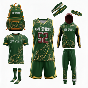 Personalized Fit Summer Basketball <b>Set</b> Deal Breathable Two-Tone Athletic Sublimated Name Number Basketball Uniform - Product Image 1