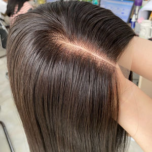 Bone Straight Silky 12A Extensiones de cabello brasileño crudo virgen Precio al por mayor Color negro natural para peluca frontal de encaje - Product Image 3