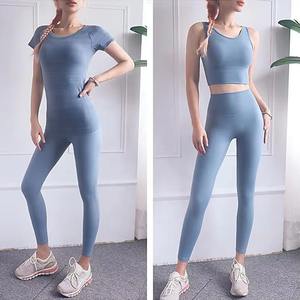 ชุดโยคะสองชิ้นคุณภาพสูงสำหรับออกกำลังกาย แห้งเร็ว เหมาะสำหรับผู้หญิง ขายส่ง - Product Image 6