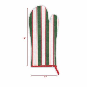 Meilleure Qualité 100% Coton Rayé Design Noël Maniques de Four Personnalisées 100% OEM pour l'Exportation - Product Image 6