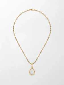 Colgante de Oro de 14k con Diamante Cultivado en Laboratorio en Forma de Lágrima, Engaste Pavé, Forma de Pera, Sin Cadena, Para Uso Diario, Directo de Fabricante - Product Image 4
