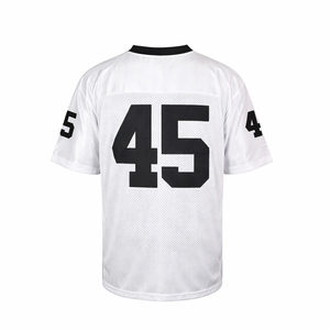 Custom American Football Jersey White Mesh #45 Victory Team Sports Shirt Breathable Training Uniform USA Europe Wholesale - Product Image 2