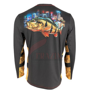 Chemise de pêche respirante, séchage rapide, légère, protection UV, vêtements de pêche en plein air, tissu évacuant l'humidité, conception durable - Product Image 2