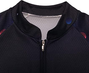 Conjunto de Jersey de Ciclismo para Mujer Weir, Manga Corta, Estampado Galáctico, Ropa de Ciclismo Transpirable con Pantalones Cortos Acolchados - Product Image 6