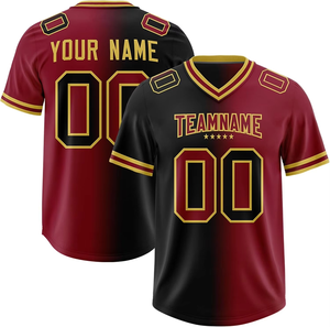 Jersey de fútbol americano de poliéster premium, personalizable con el nombre del equipo, jersey personalizado para jugador. - Product Image 6