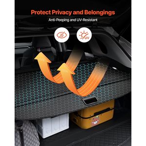 กรอบคาร์บอนไฟเบอร์แบบพับเก็บได้, ฝาครอบป้องกันความเป็นส่วนตัวแบบแอบมอง RAV4โตโยต้า2019-2025 5-Seater รถยนต์สินค้า - Product Image 3