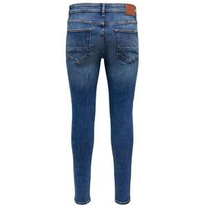 กางเกงยีนส์ผู้ชาย ผ้าฝ้าย 100% น้ำหนักเบา สำหรับฤดูหนาว สีซีดกลาง  เป็นมิตรกับสิ่งแวดล้อม  รับสกรีนโลโก้ตามแบบ  ทรงดินสอ  ระบายอากาศได้ดี - Product Image 3