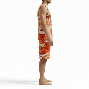 ชุดบาสเก็ตบอลแบบมืออาชีพสำหรับผู้ชายและเด็ก เสื้อและกางเกงขาสั้น ชุดเปล่าสำหรับวิทยาลัย แห้งเร็ว - Product Image 3