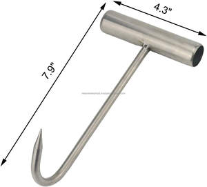 2 Piezas de Gancho en T Manual de Acero Inoxidable con Mango en T para Instrumentos Quirúrgicos Ortopédicos en Mataderos - Product Image 3