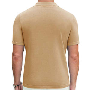 Polo Personalizado 2026 con Cierre para Hombre, de Alta Calidad, Antiarrugas, Antipilling, con Diseño Moderno en Tejido de Punto Sólido - Product Image 1