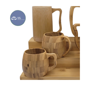 [BEST SELLER] |   Tasse à boire en bambou style rustique, mug souvenir écologique, vente en gros, réutilisable, pour fêtes et bars, Vietnam - Product Image 1