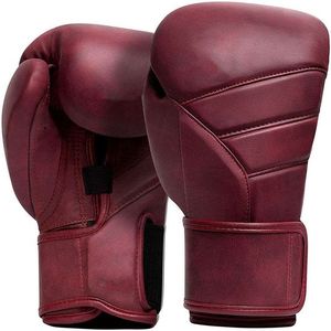 Gants de boxe en cuir noir à doigts entiers avec fermeture auto-agrippante au poignet, emballage personnalisable pour adultes, entraînement, sparring, unisexe - Product Image 6