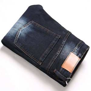 Pantalon en jean délavé d'hiver, coupe droite moderne, respirant, motif lettres, style streetwear, pour usage quotidien décontracté, tendance, en promotion - Product Image 4