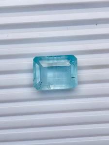 Aguamarina Natural Corte Esmeralda 4.50CTS Color Azul Cielo Premium Claridad Excelente Calidad Fina Tratada con Calor Pieza de Colección IGI - Product Image 5
