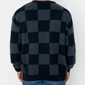 OEM ODM 100% Cotton / WOOL Breathable Anti-Pilling Custom Design Sweater Coat New <b>Men</b> Autumn Winter Fashion Solid WARM <b>Pullover</b> - Product Image 2