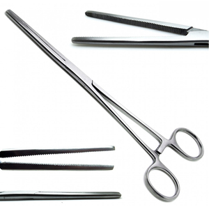คีมจับ Rochester Straight Forceps ขนาด 8 นิ้ว สำหรับสัตวแพทย์ ทำจากเหล็กกล้าไร้สนิม ใช้ในงานผ่าตัด ได้รับการรับรองมาตรฐาน CE คุณภาพสูง ระดับ Class I  แบบใช้มือบีบห้ามเลือด - Product Image 1