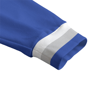 Cardigan en molleton épais bleu roi et blanc, style universitaire décontracté, col en V, fermeture boutonnée, tricot rétro, essentiel hiver streetwear - Product Image 6